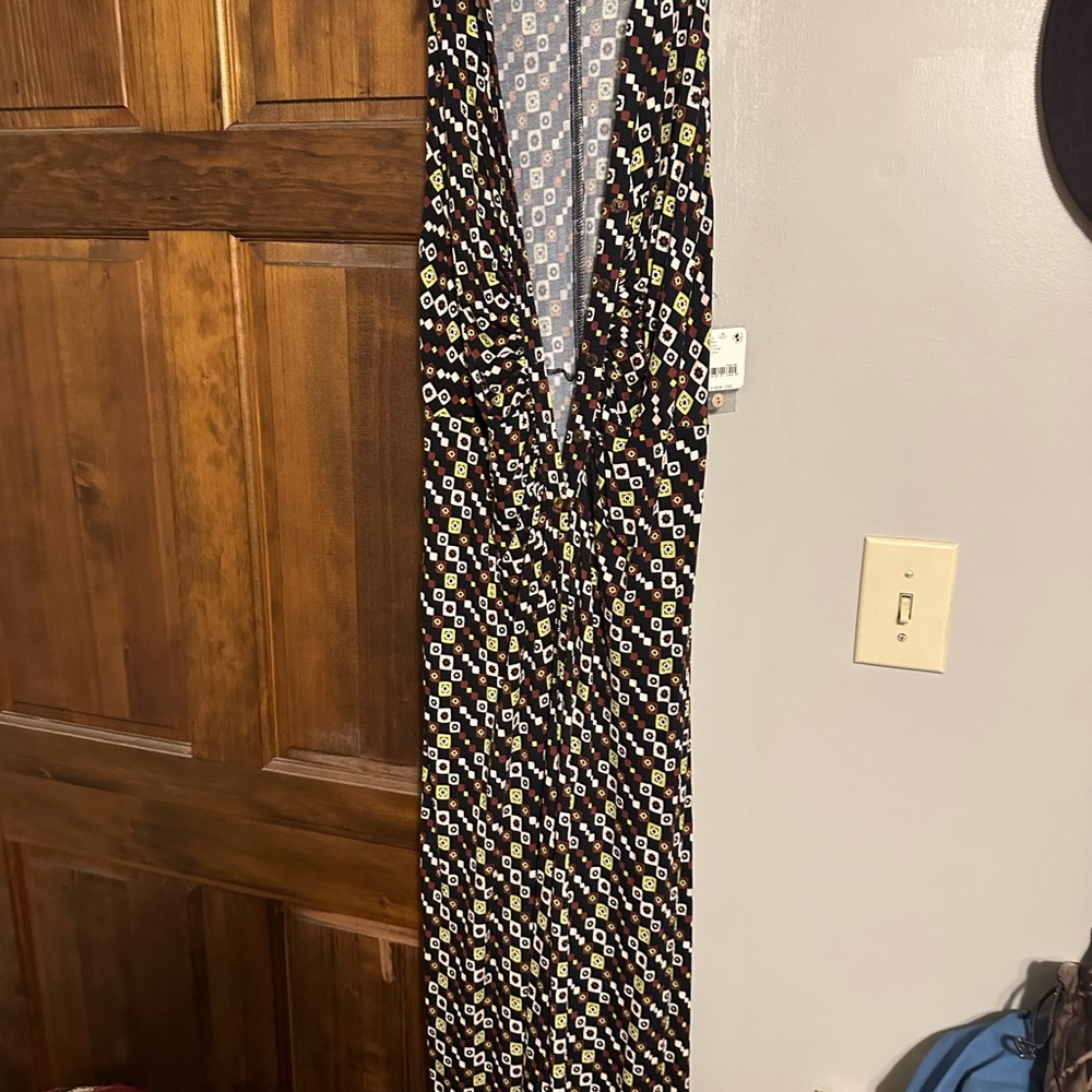 NWT Large Free People geometric jumpsuit